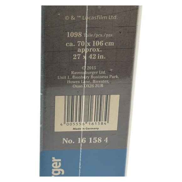 Ravensburger Star Wars Jigsaw Puzzle Darth Vader Shaped 1068 Pieces New 2015 - Picture 8 of 11